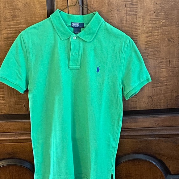 Ralph Lauren Lime Green Polo Shirt Boys (10-12) - Picture 1 of 2